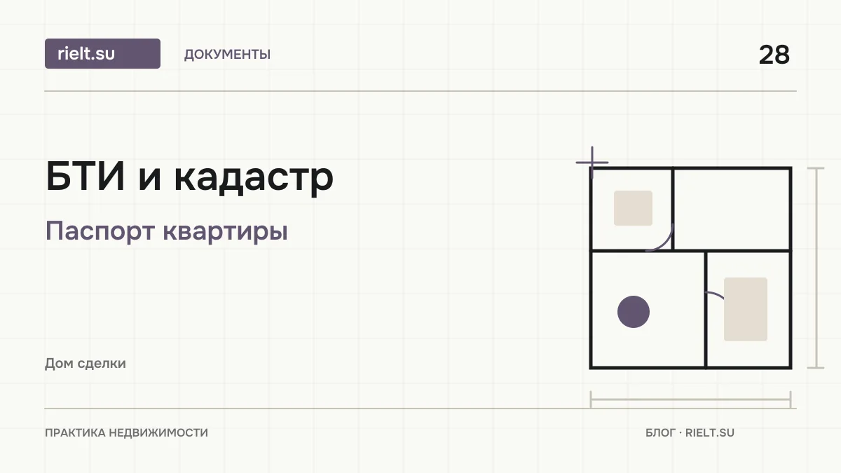 Технический паспорт БТИ и кадастровый номер квартиры в ДНР